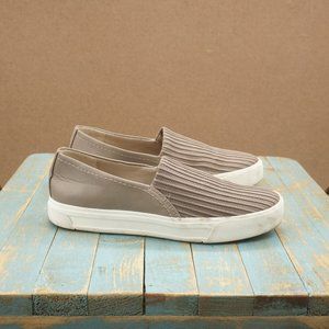 Naturalizer Womens Brogan Slip On Sneakers Size 7 M Textured Beige Man Made